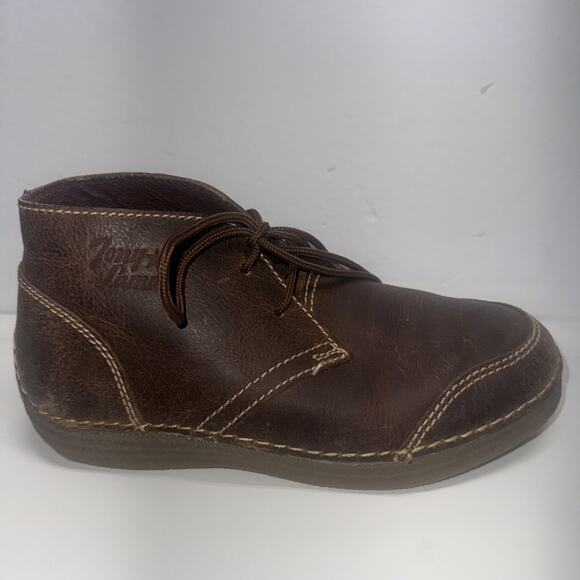 Tony Lama Chukka Mens 7 D Ankle Boots Distressed Brown Leather Shoes RR3016